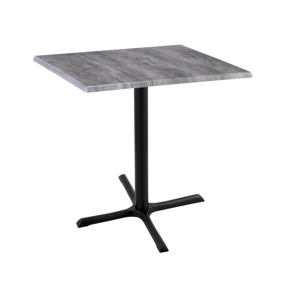 36" Tall OD211 Indoor/Outdoor All-Season Table with 30" x 30" Square Greystone Top. Picture 1
