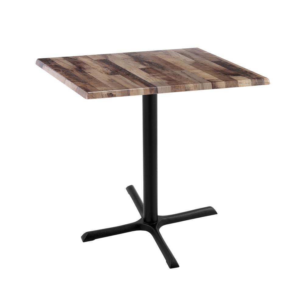 36" Tall OD211 Indoor/Outdoor All-Season Table with 30" x 30" Square Rustic Top. Picture 1