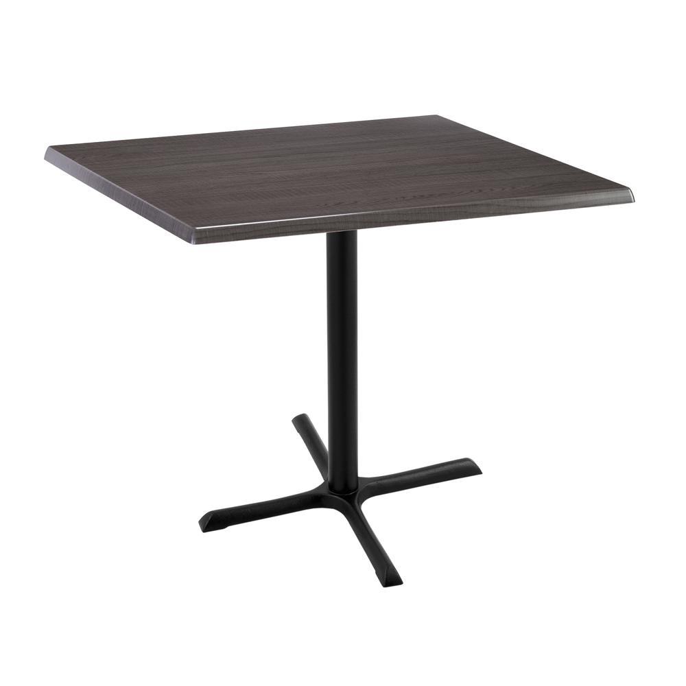 36" Tall OD211 Indoor/Outdoor All-Season Table with 36" x 36" Square Charcoal Top. Picture 1