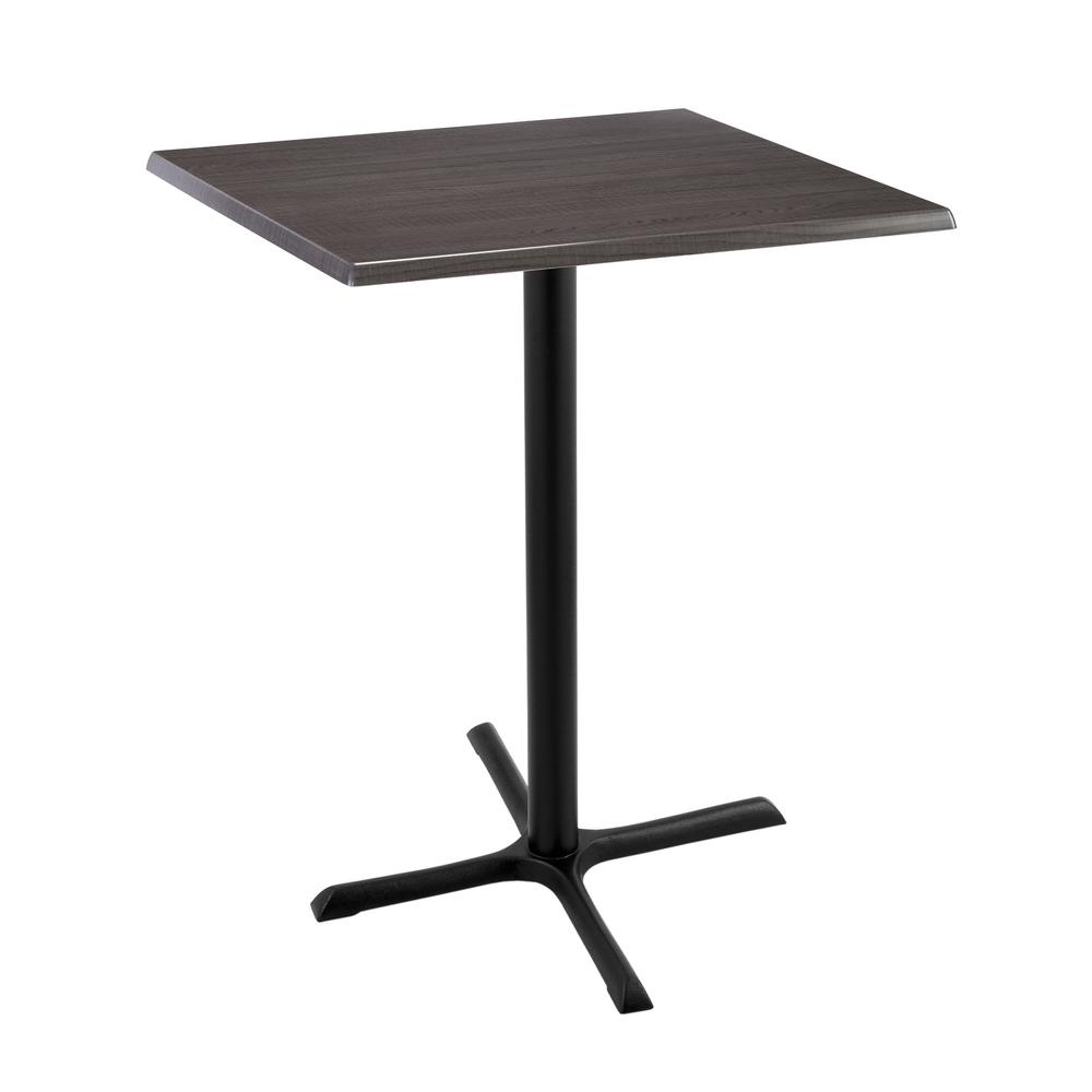 42" Tall OD211 Indoor/Outdoor All-Season Table with 30" x 30" Square Charcoal Top. Picture 1