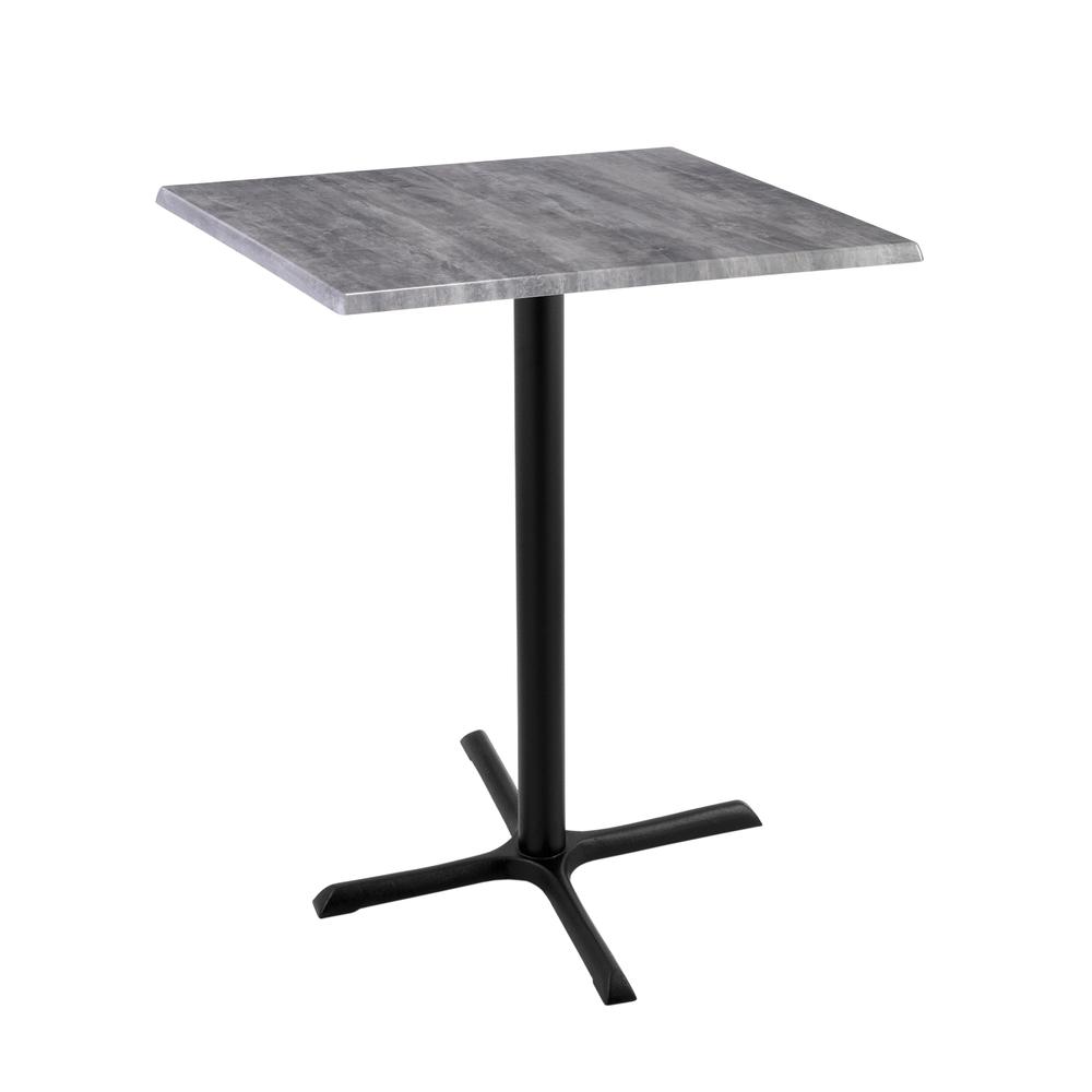 42" Tall OD211 Indoor/Outdoor All-Season Table with 30" x 30" Square Greystone Top. Picture 1