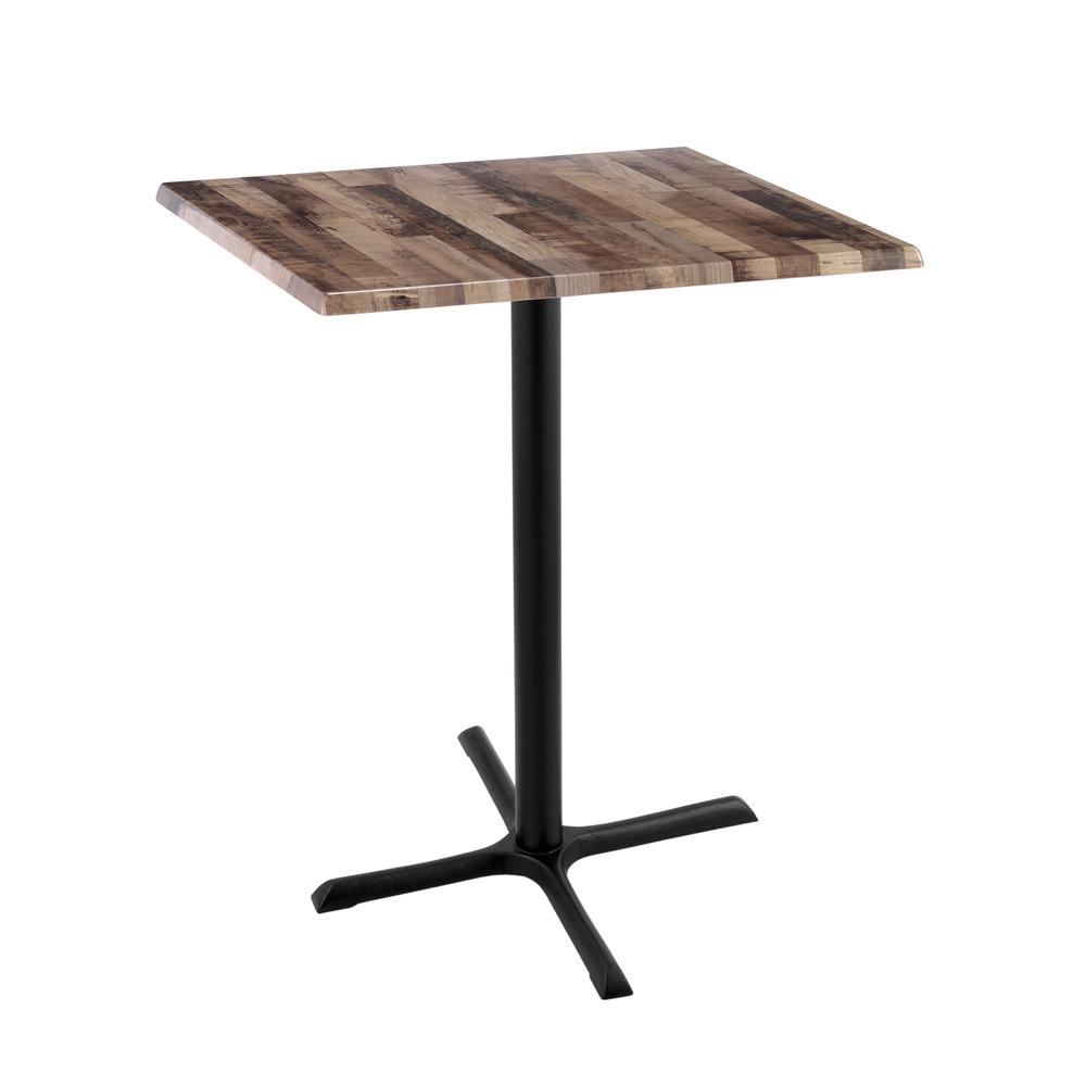 42" Tall OD211 Indoor/Outdoor All-Season Table with 30" x 30" Square Rustic Top. Picture 1