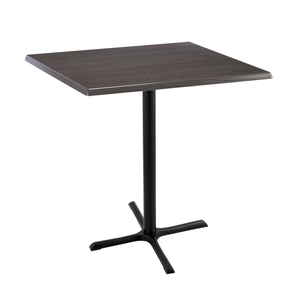 42" Tall OD211 Indoor/Outdoor All-Season Table with 36" x 36" Square Charcoal Top. Picture 1