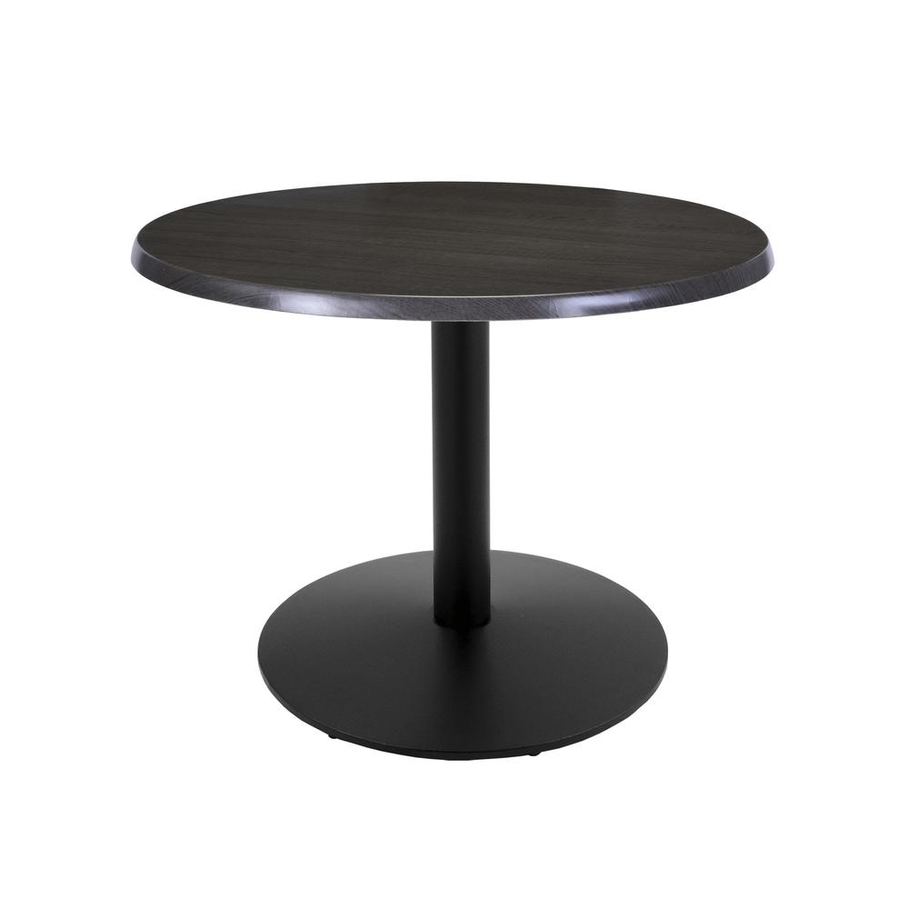 30" Tall OD214 Indoor/Outdoor All-Season Table with 30" Diameter Charcoal Top. Picture 1