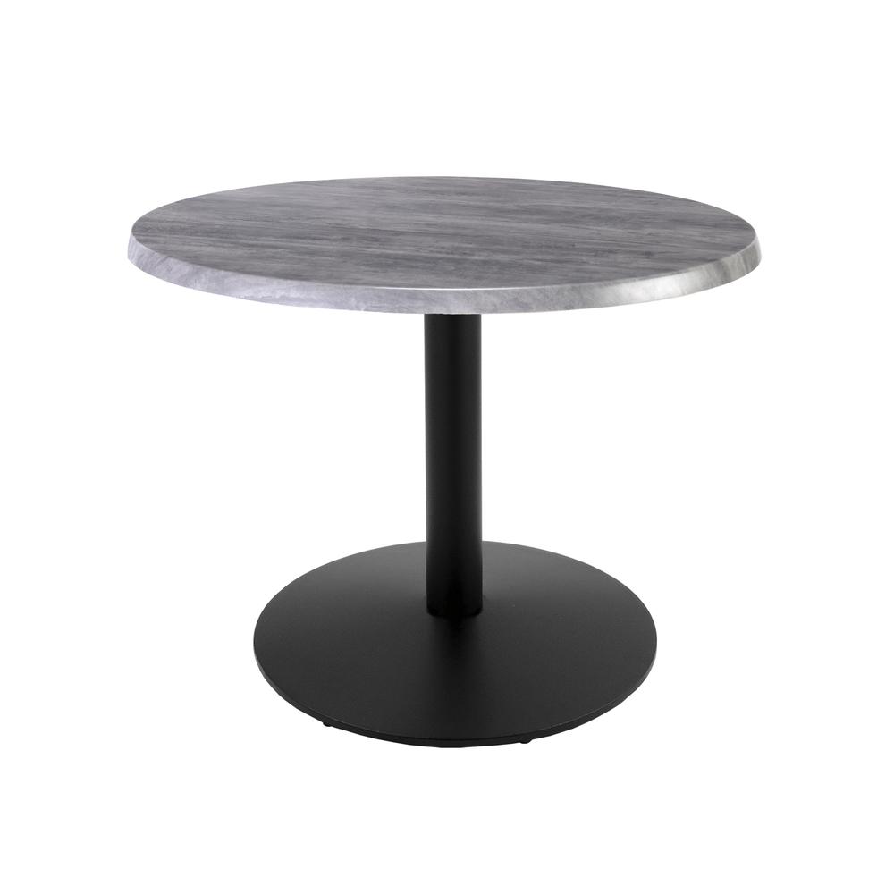 30" Tall OD214 Indoor/Outdoor All-Season Table with 30" Diameter Greystone Top. Picture 1