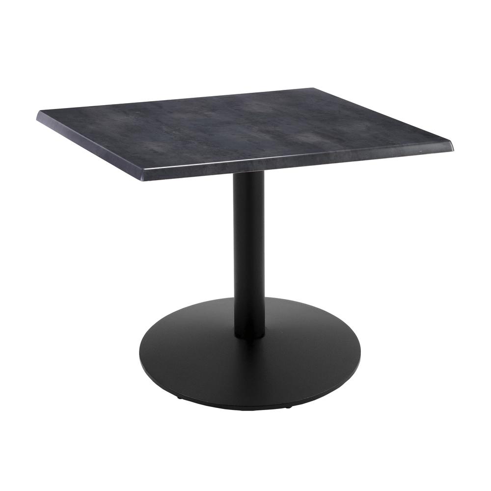 30" Tall OD214 Indoor/Outdoor All-Season Table with 30" x 30" Square Black Steel Top. Picture 1
