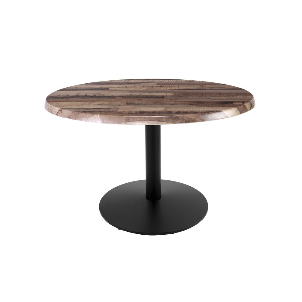 30" Tall OD214 Indoor/Outdoor All-Season Table with 36" Diameter Rustic Top. Picture 1