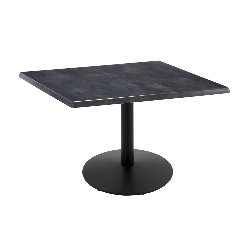 30" Tall OD214 Indoor/Outdoor All-Season Table with 36" x 36" Square Black Steel Top. Picture 1