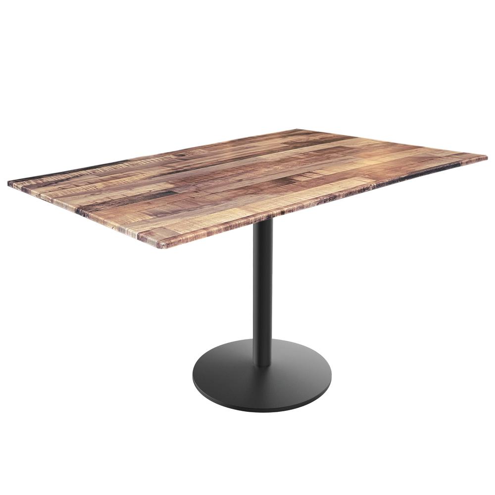 30" Tall OD214 Indoor/Outdoor All-Season Table with 32" x 48" Rustic Top. Picture 1