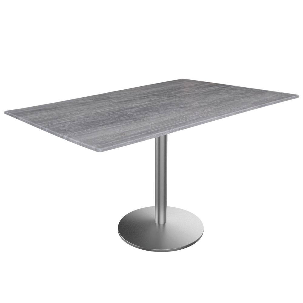 30" Tall OD214 Indoor/Outdoor All-Season Table with 32" x 48" Greystone Top. Picture 1