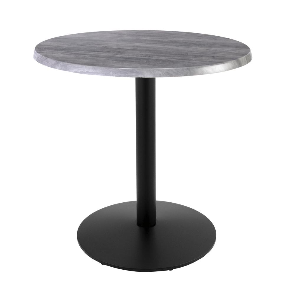 36" Tall OD214 Indoor/Outdoor All-Season Table with 30" Diameter Greystone Top. Picture 1