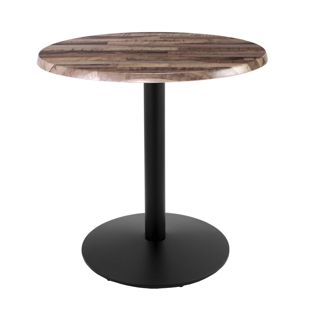 36" Tall OD214 Indoor/Outdoor All-Season Table with 30" Diameter Rustic Top. Picture 1