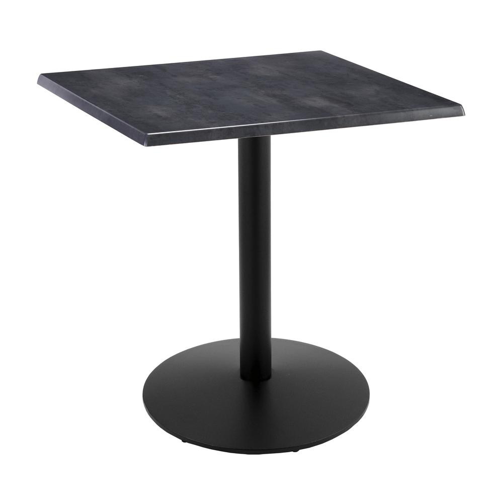 36" Tall OD214 Indoor/Outdoor All-Season Table with 30" x 30" Square Black Steel Top. Picture 1