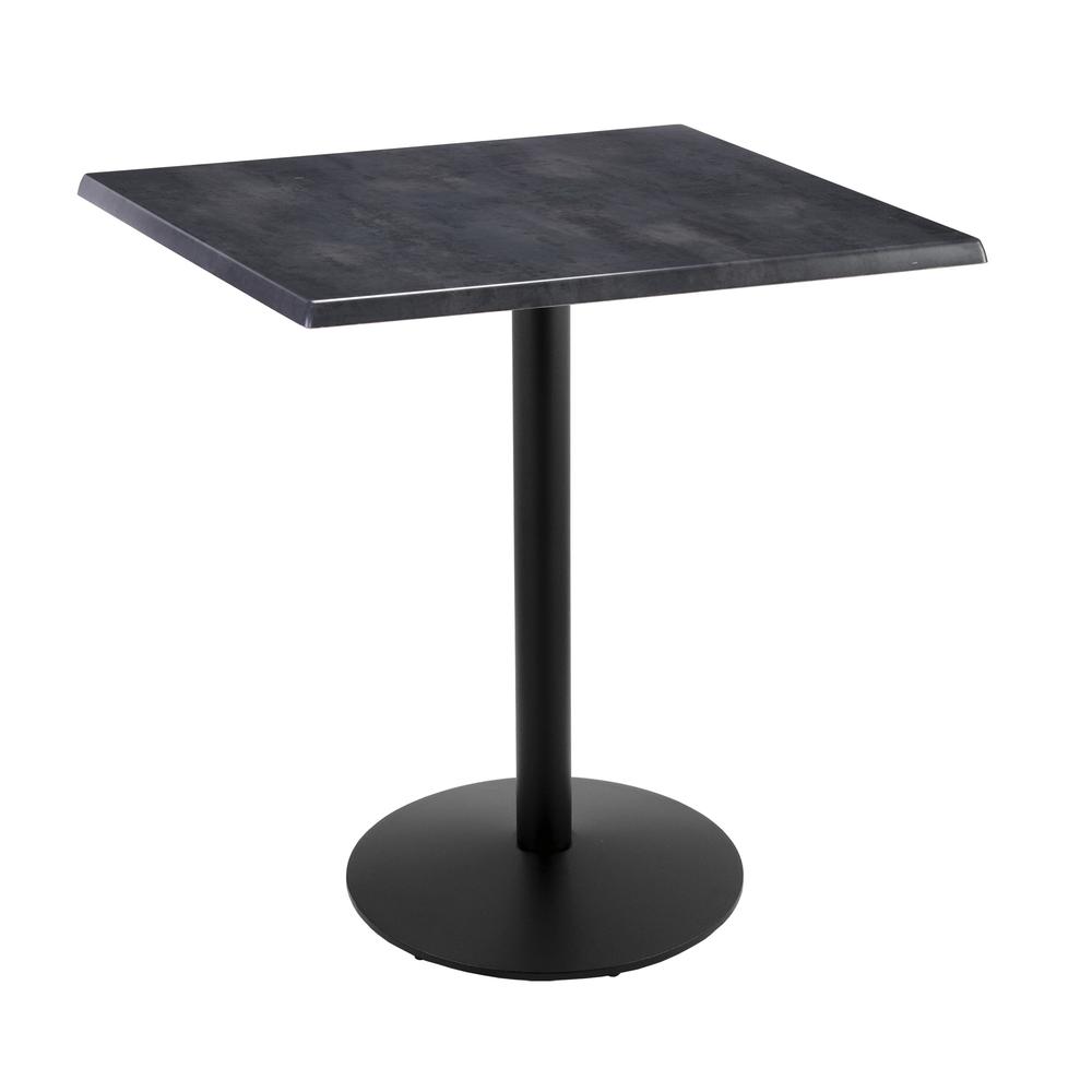 42" Tall OD214 Indoor/Outdoor All-Season Table with 36" x 36" Square Black Steel Top. Picture 1