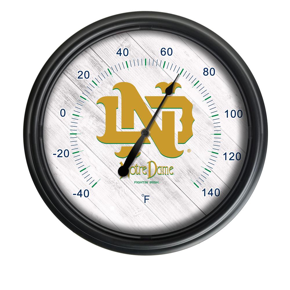 Notre Dame (Vintage) Indoor/Outdoor LED Thermometer. Picture 1