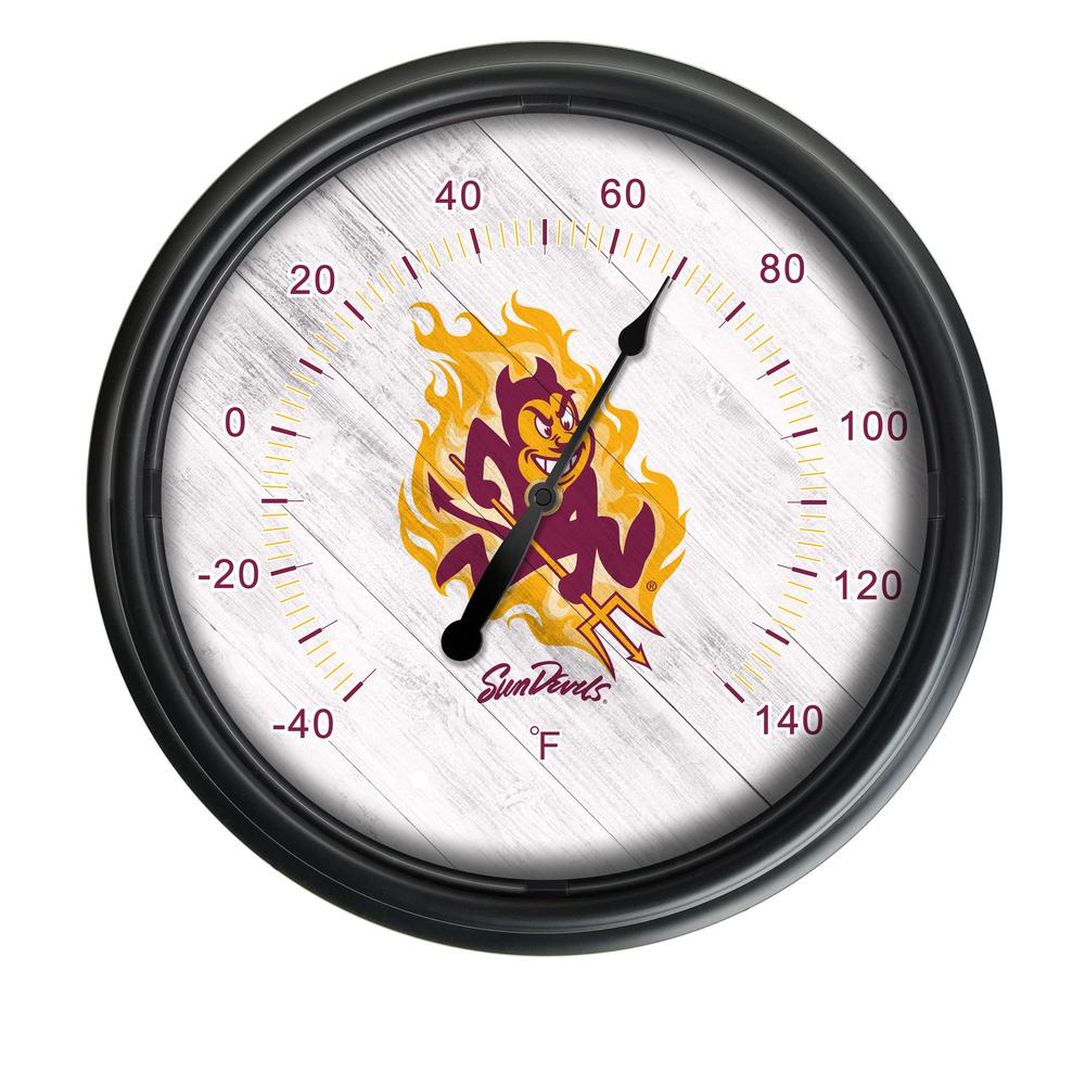 Arizona State University (Sparky) Indoor/Outdoor LED Thermometer. Picture 1