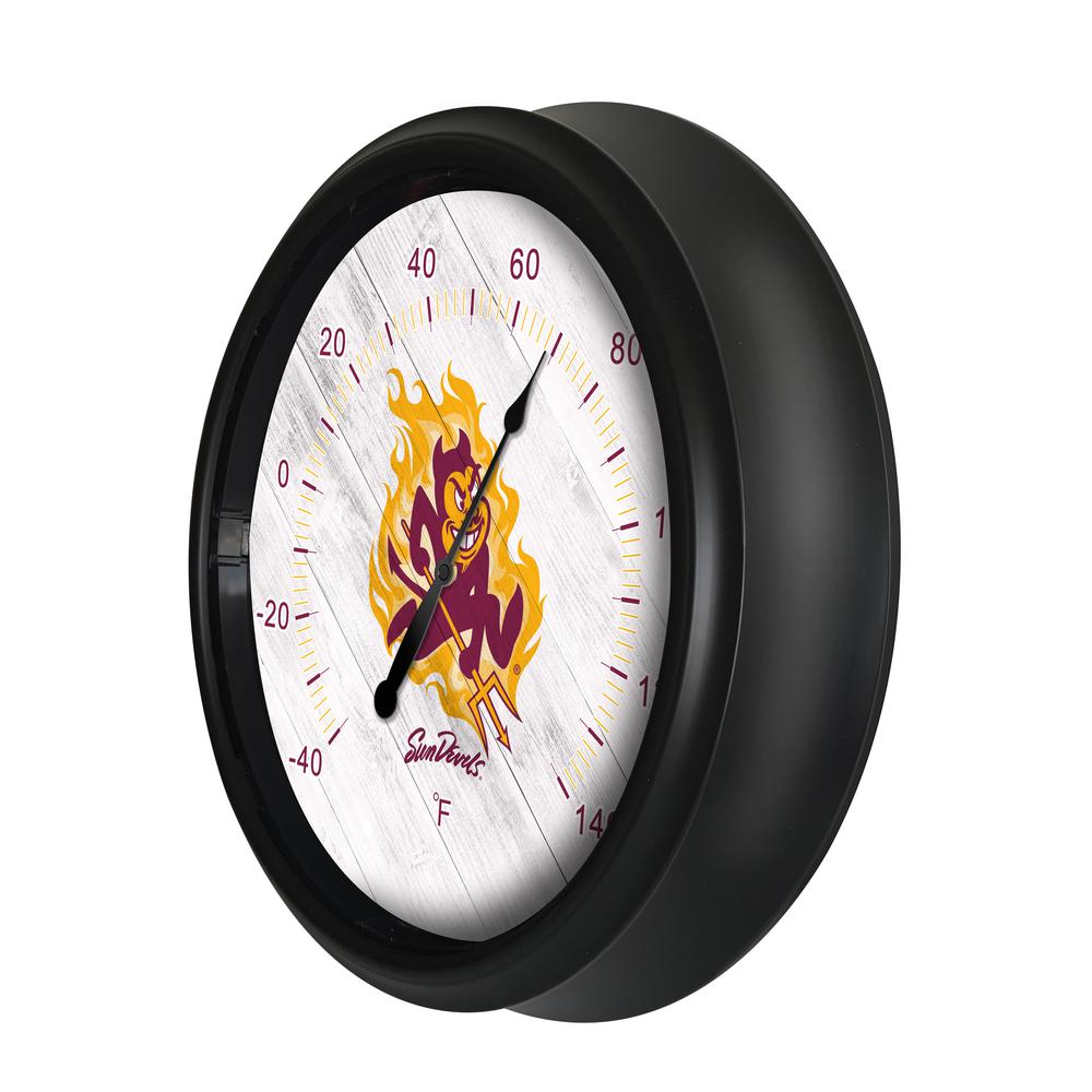Arizona State University (Sparky) Indoor/Outdoor LED Thermometer. Picture 2