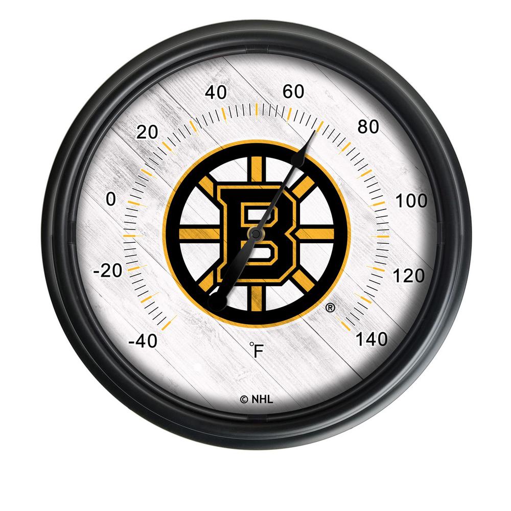 Boston Bruins Indoor/Outdoor LED Thermometer. Picture 1