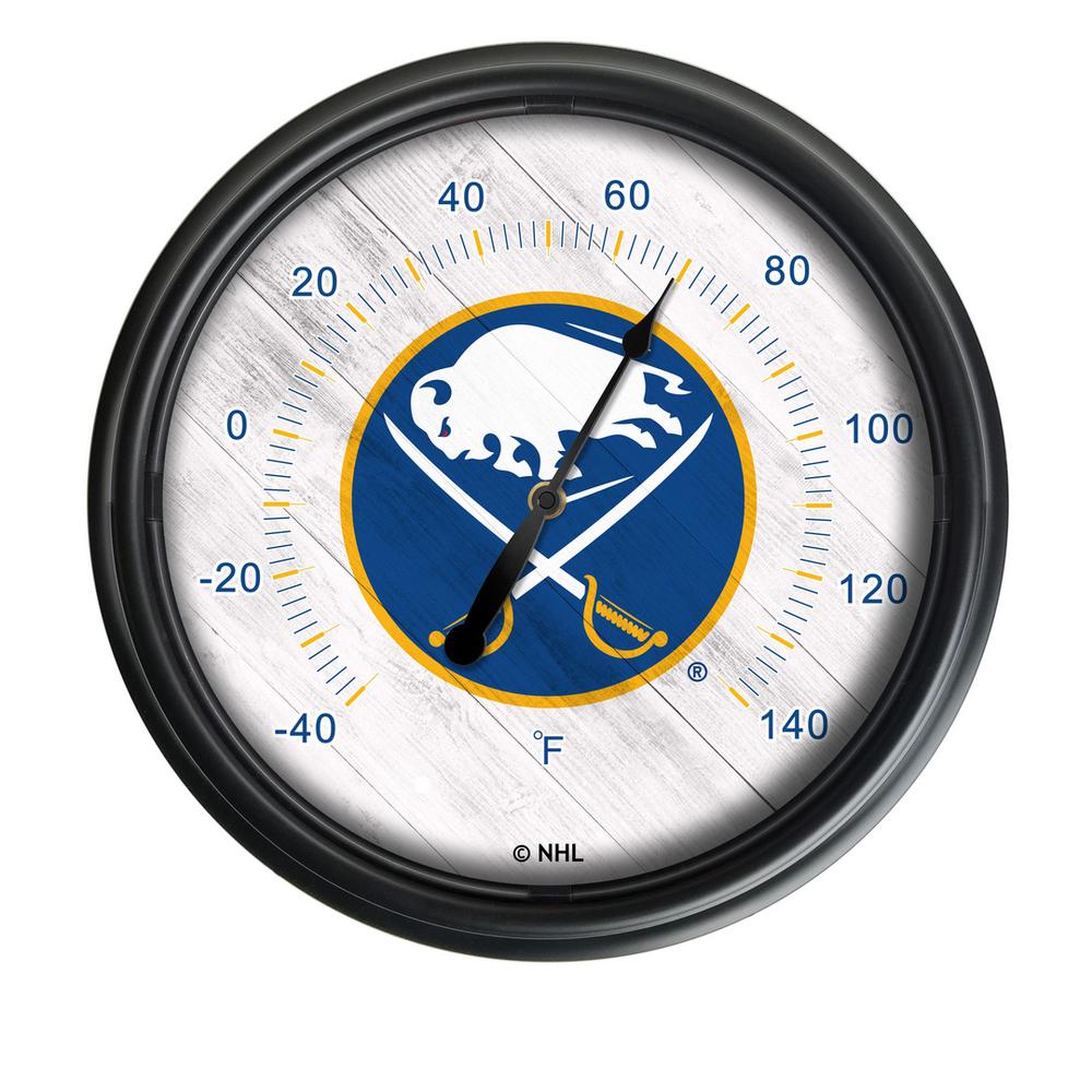 Buffalo Sabres Indoor/Outdoor LED Thermometer. Picture 1
