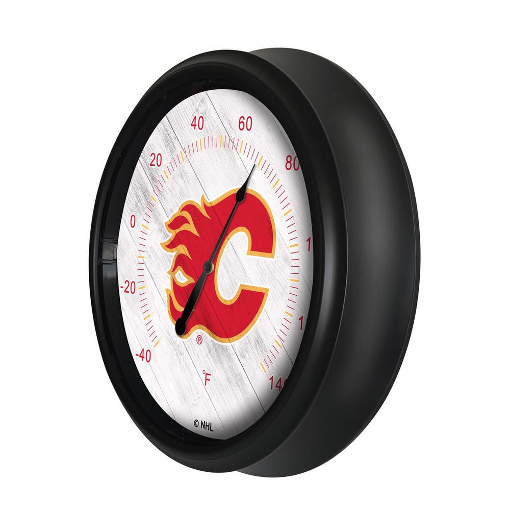 Calgary Flames Indoor/Outdoor LED Thermometer. Picture 2