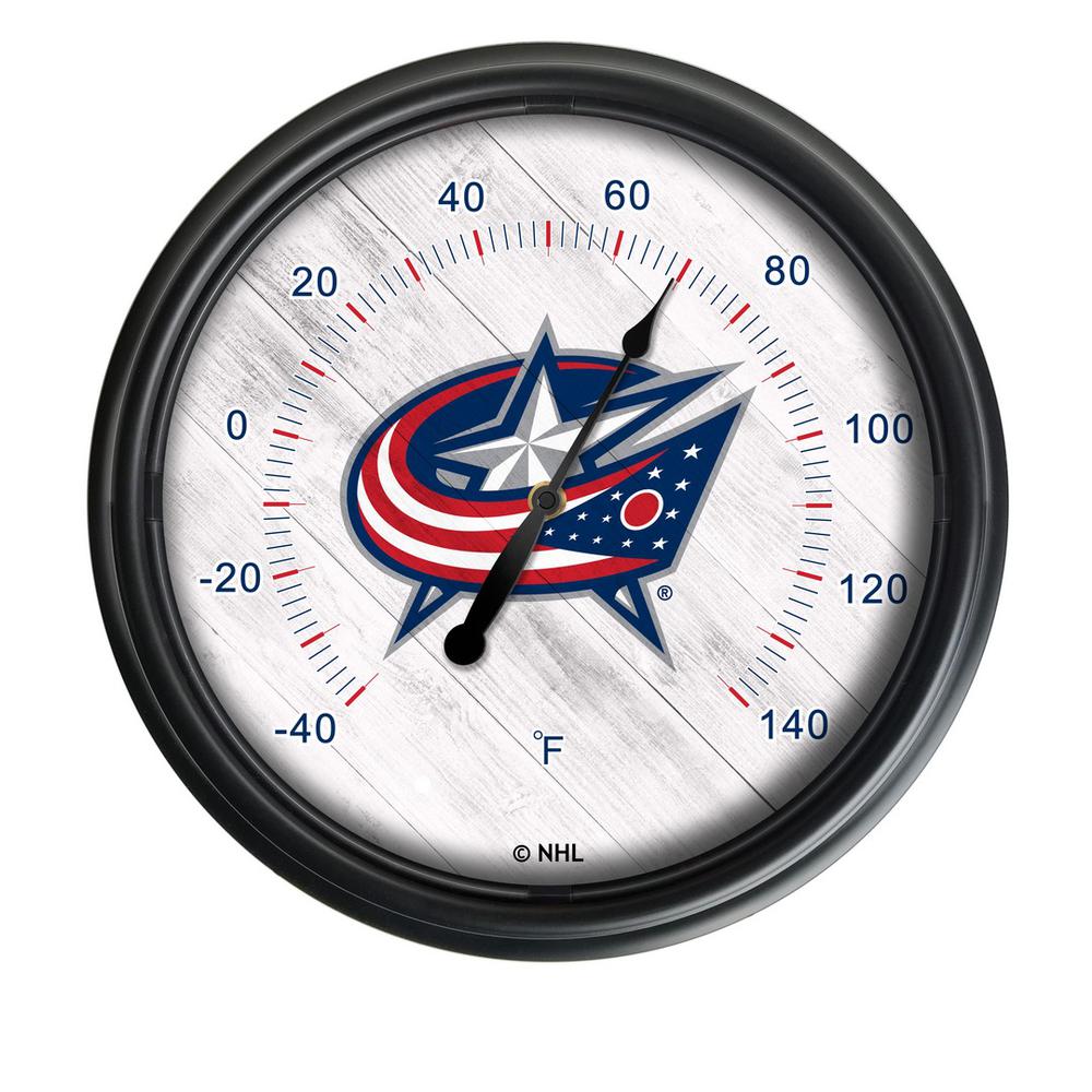 Columbus Blue Jackets Indoor/Outdoor LED Thermometer. Picture 1
