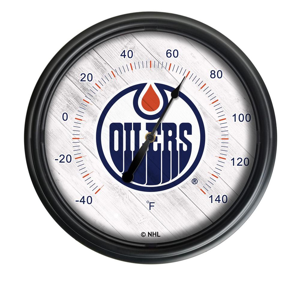 Edmonton Oilers Indoor/Outdoor LED Thermometer. Picture 1