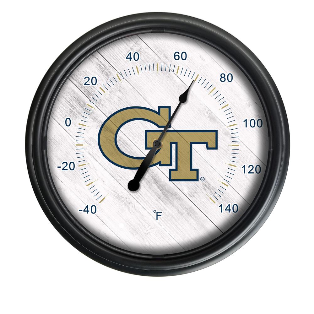 Georgia Tech Indoor/Outdoor LED Thermometer. Picture 1