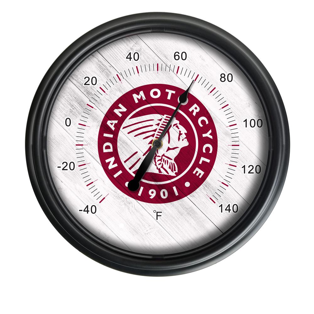 Indian Motorcycle (Head) Indoor/Outdoor LED Thermometer. Picture 1