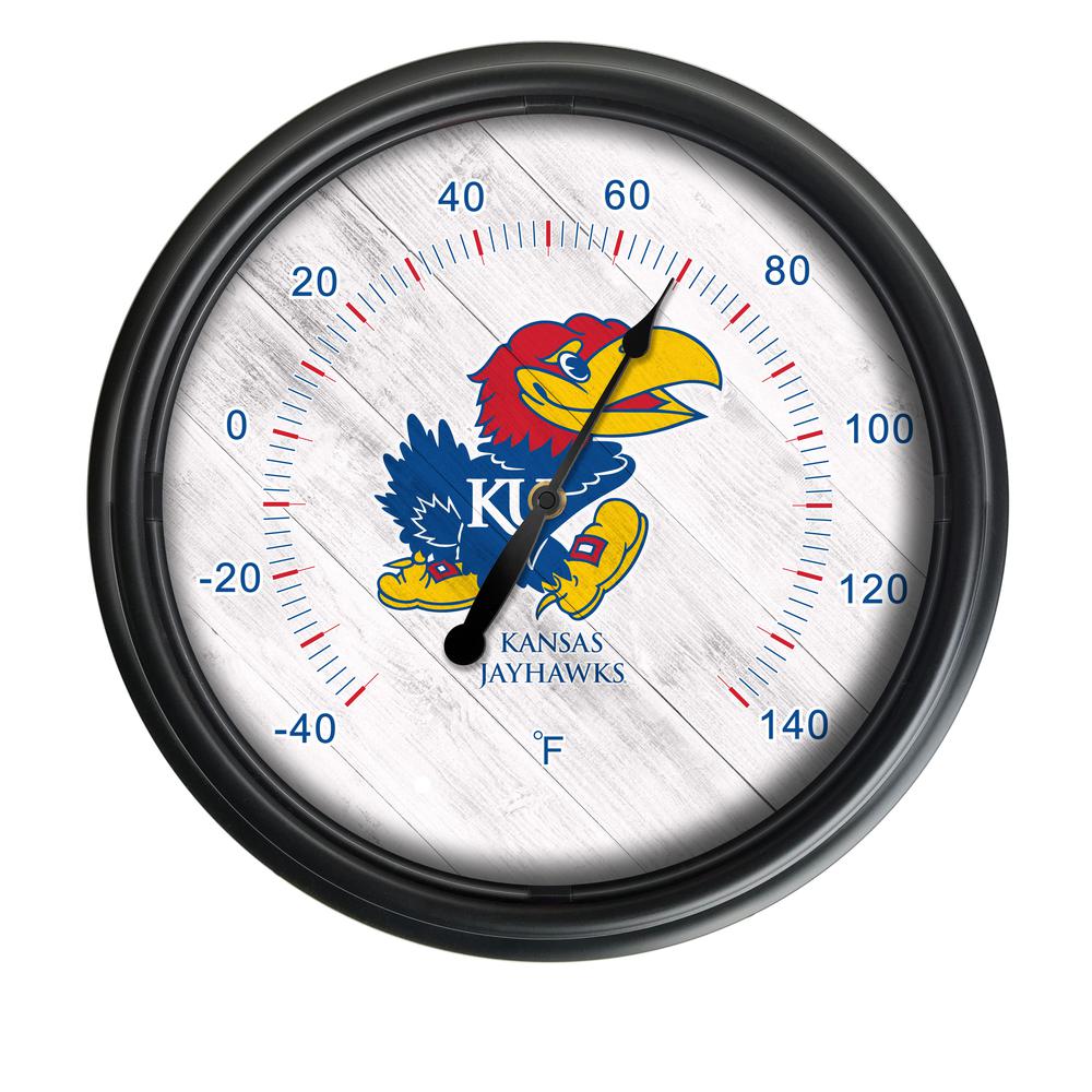 University of Kansas Indoor/Outdoor LED Thermometer. Picture 1