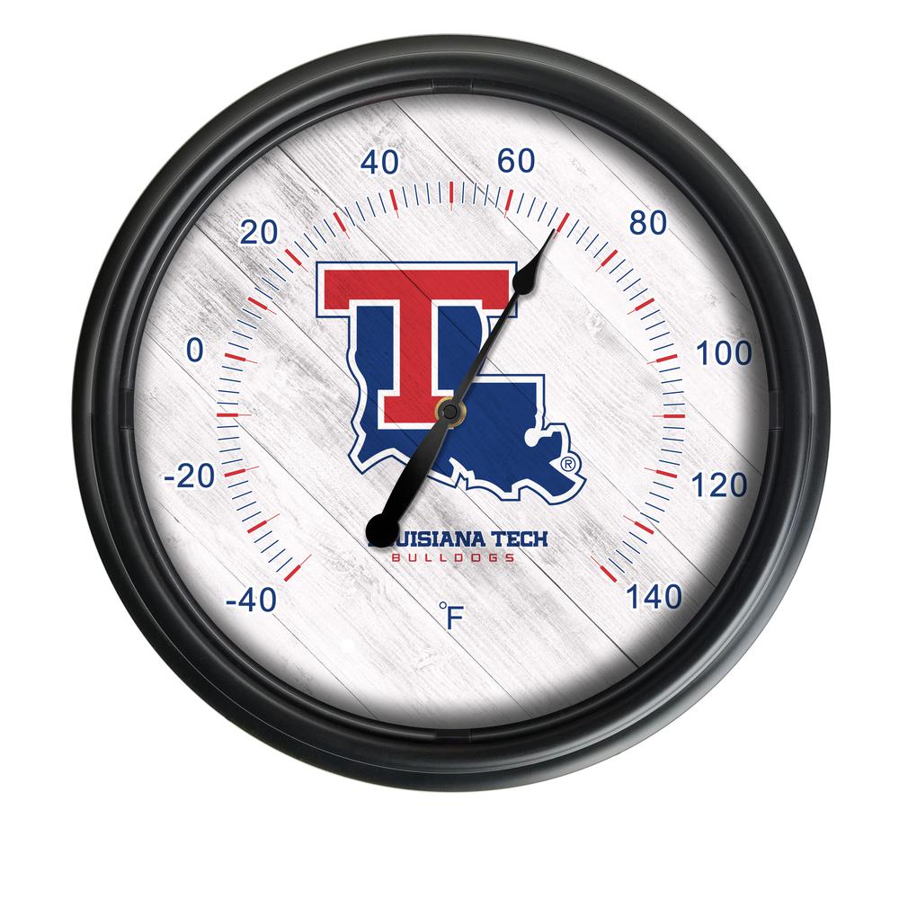 Louisiana Tech University Indoor/Outdoor LED Thermometer. Picture 1