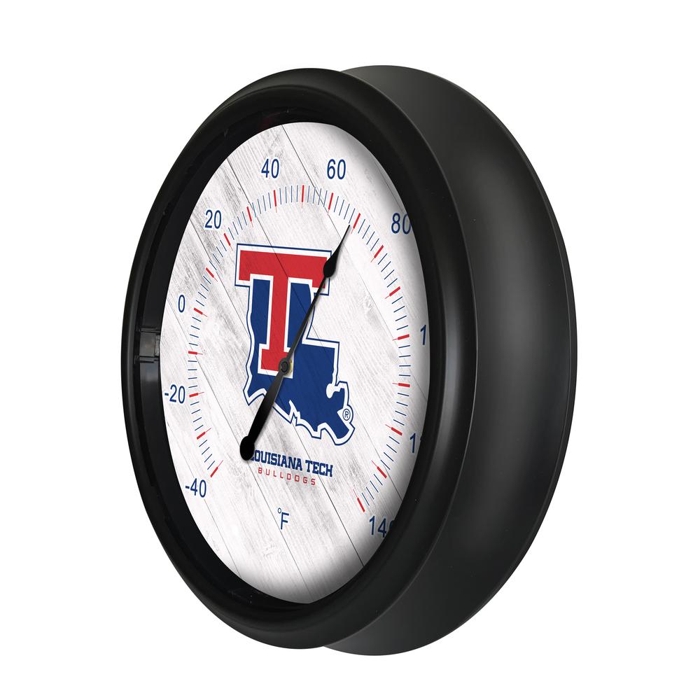 Louisiana Tech University Indoor/Outdoor LED Thermometer. Picture 2