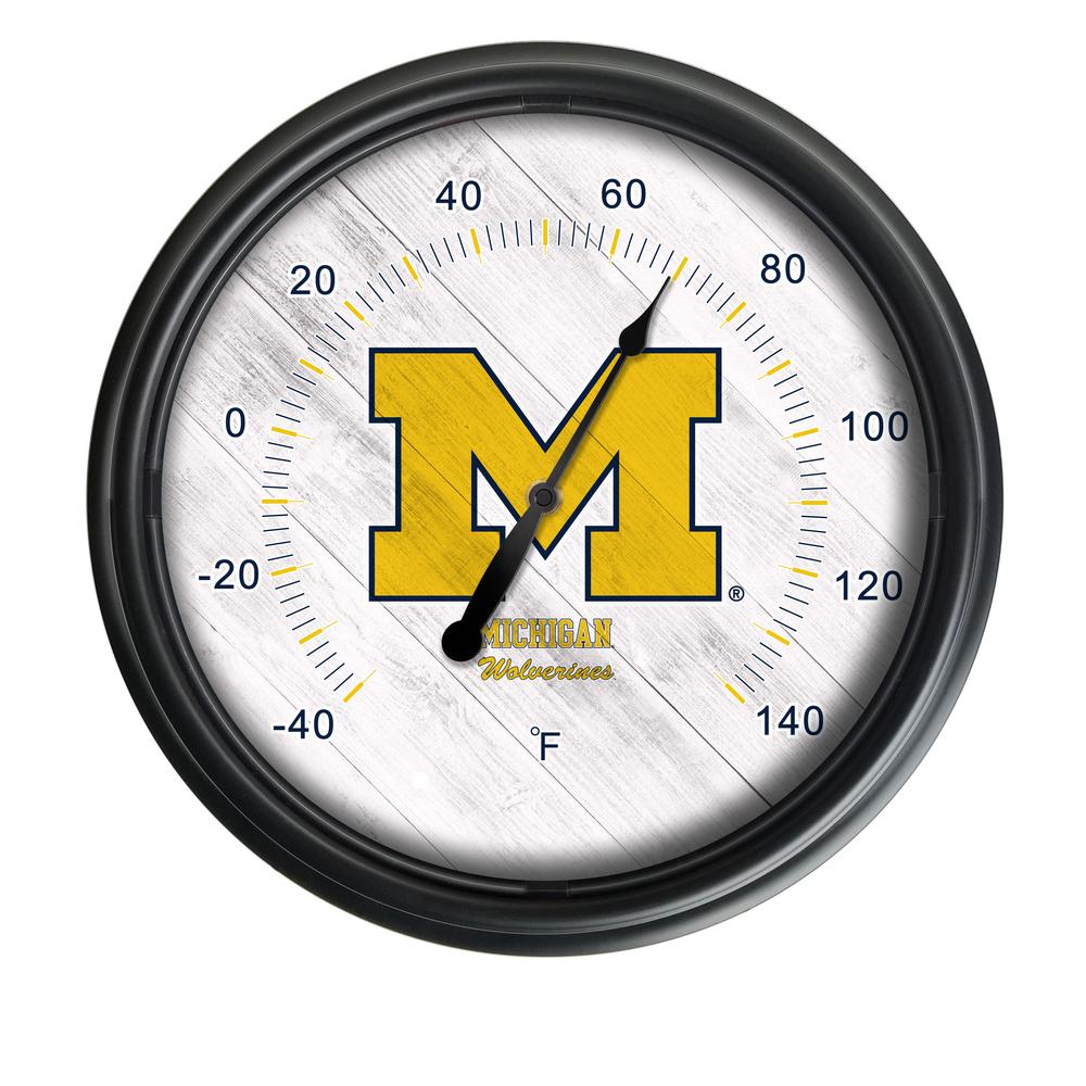 University of Michigan Indoor/Outdoor LED Thermometer. Picture 1
