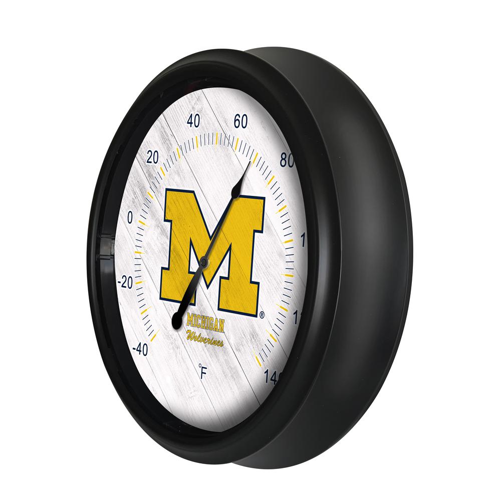University of Michigan Indoor/Outdoor LED Thermometer. Picture 2