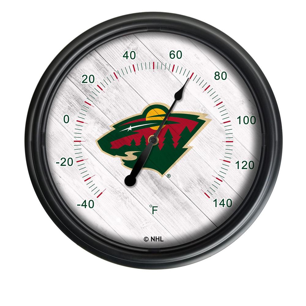 Minnesota Wild Indoor/Outdoor LED Thermometer. Picture 1