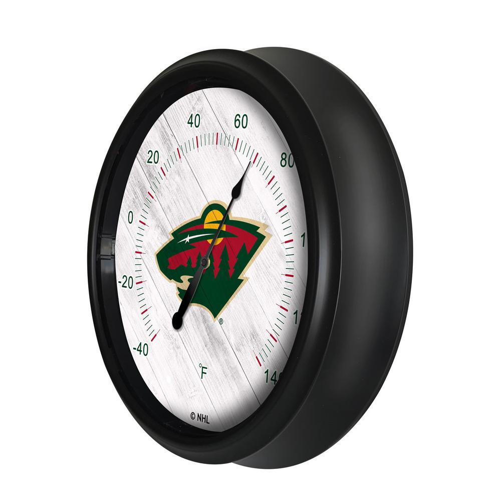Minnesota Wild Indoor/Outdoor LED Thermometer. Picture 2