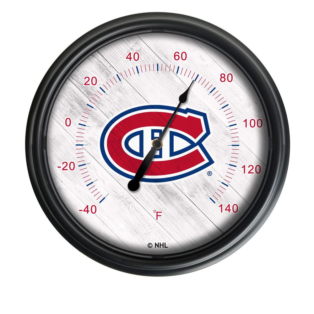 Montreal Canadiens Indoor/Outdoor LED Thermometer. Picture 1