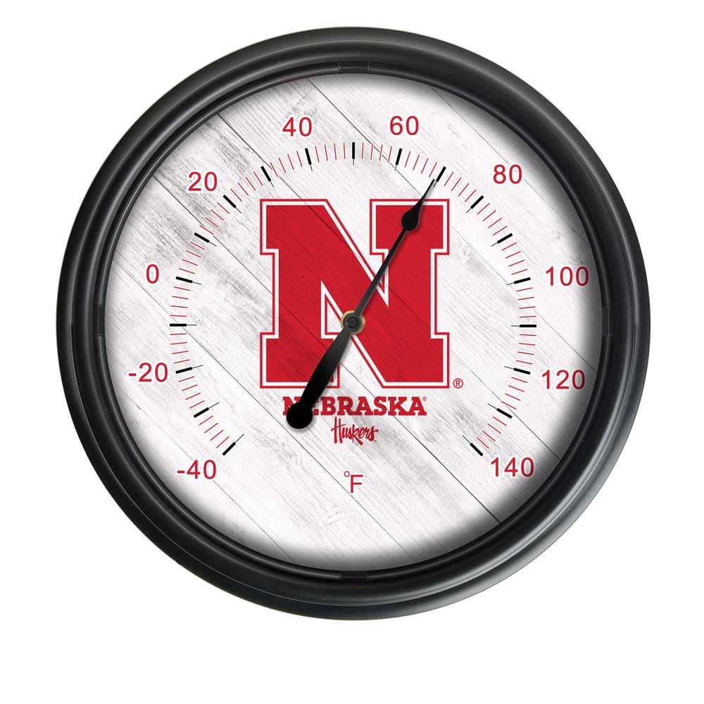 University of Nebraska Indoor/Outdoor LED Thermometer. Picture 1