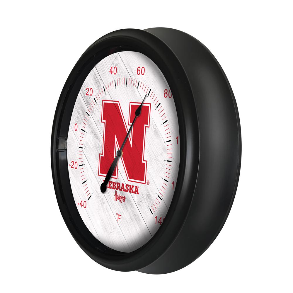 University of Nebraska Indoor/Outdoor LED Thermometer. Picture 2