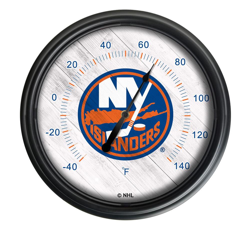 New York Islanders Indoor/Outdoor LED Thermometer. Picture 1