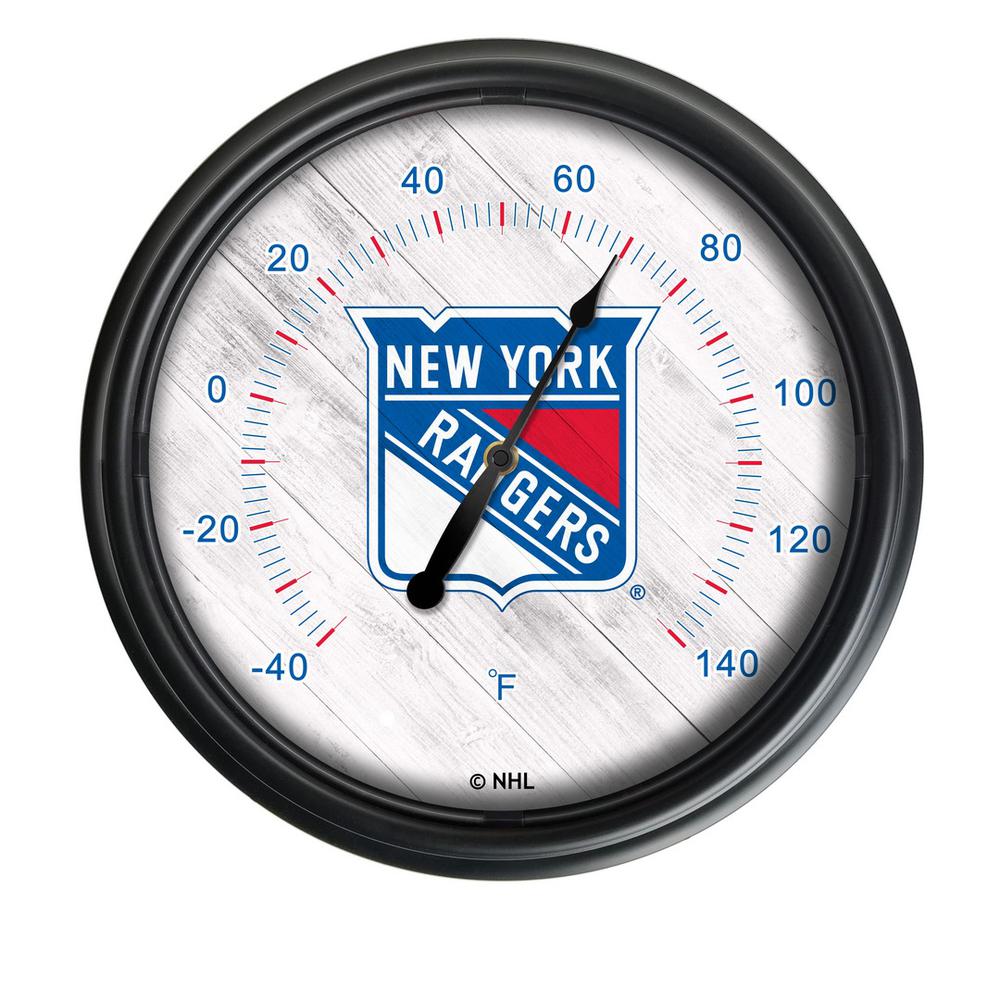 New York Rangers Indoor/Outdoor LED Thermometer. Picture 1