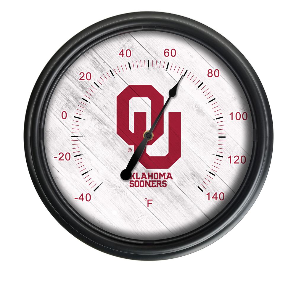 Oklahoma University Indoor/Outdoor LED Thermometer. Picture 1