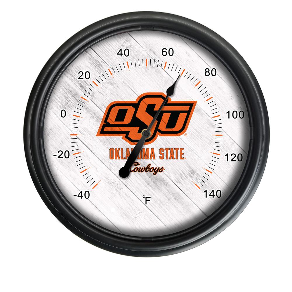 Oklahoma State University Indoor/Outdoor LED Thermometer. Picture 1