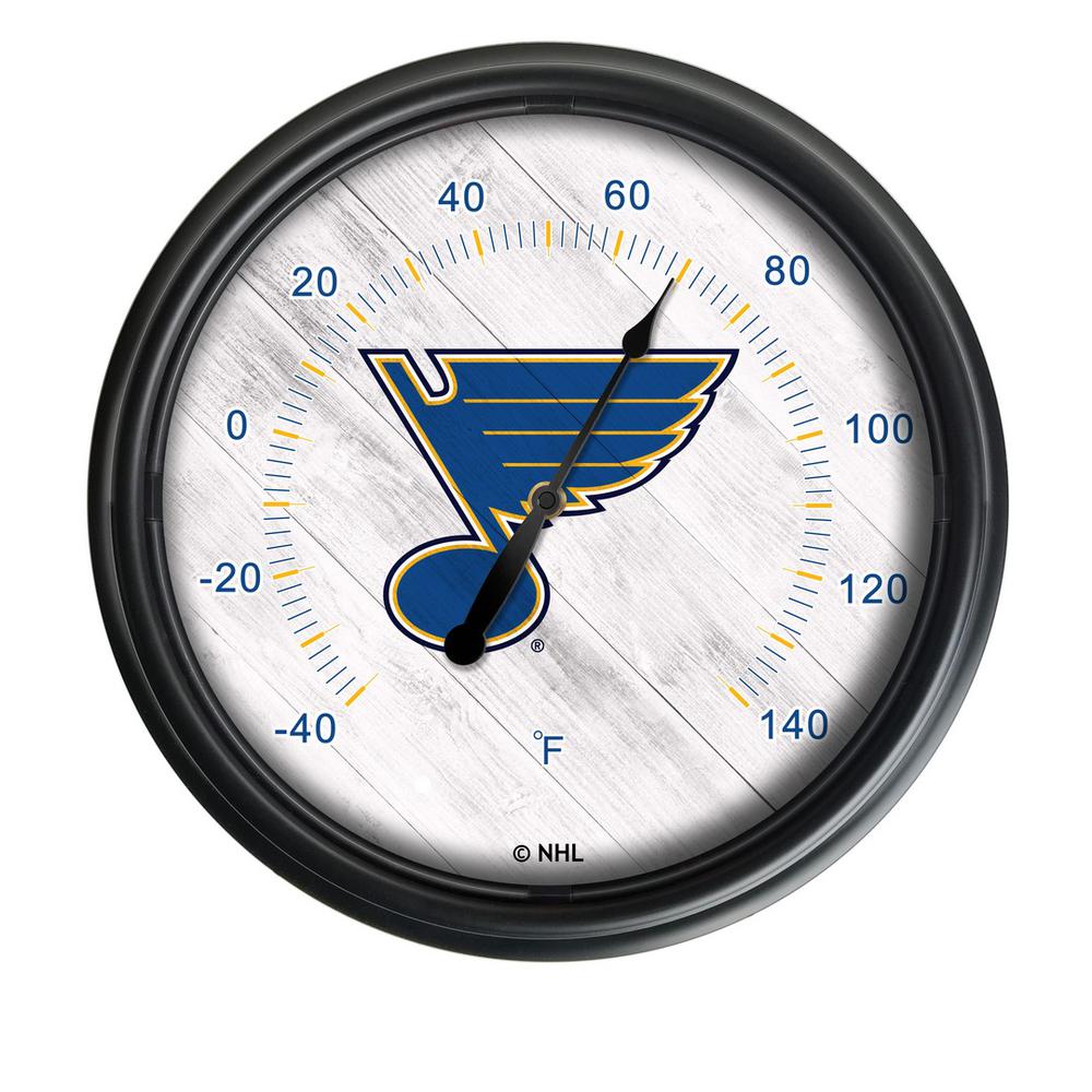 St Louis Blues Indoor/Outdoor LED Thermometer. Picture 1