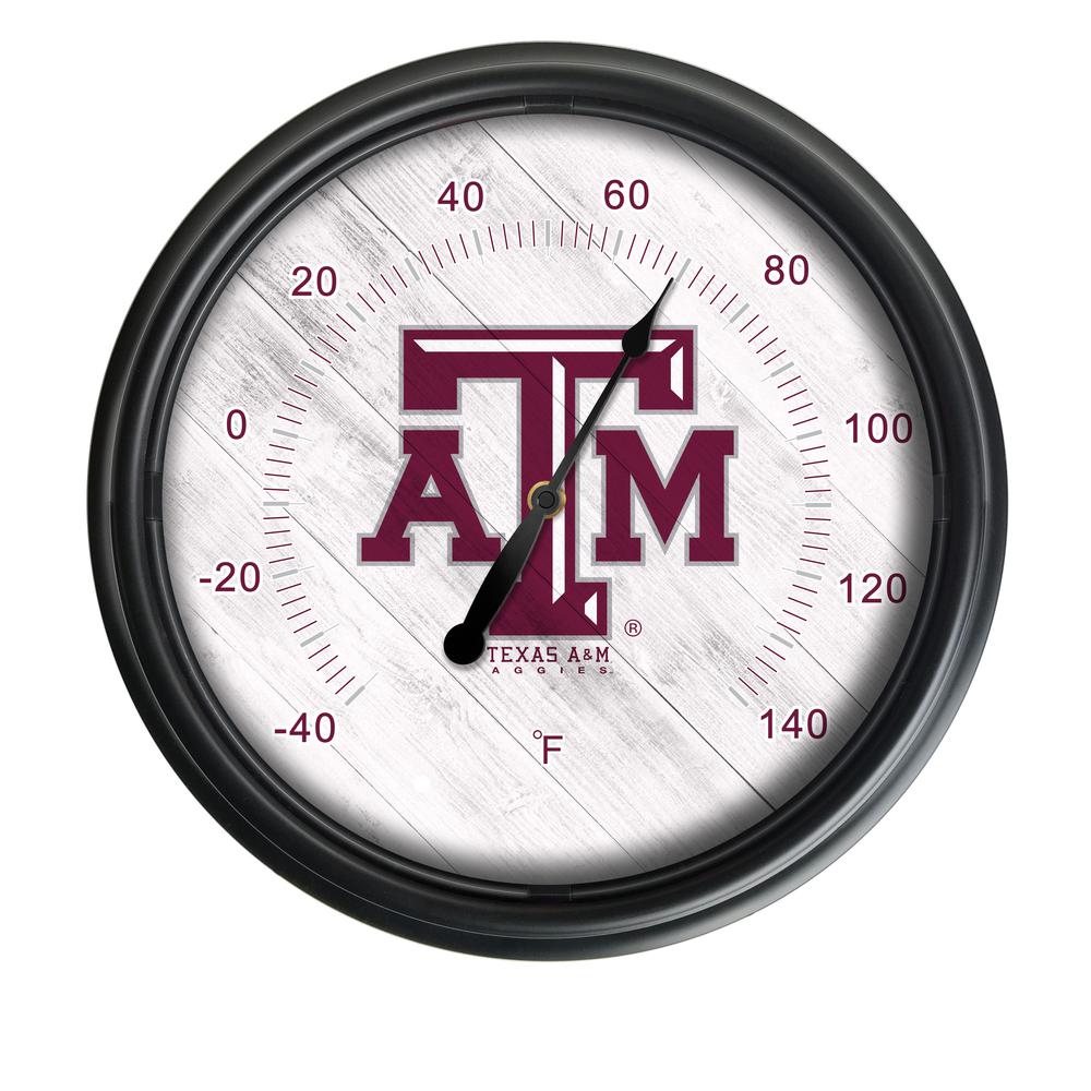 Texas A&M Indoor/Outdoor LED Thermometer. Picture 1