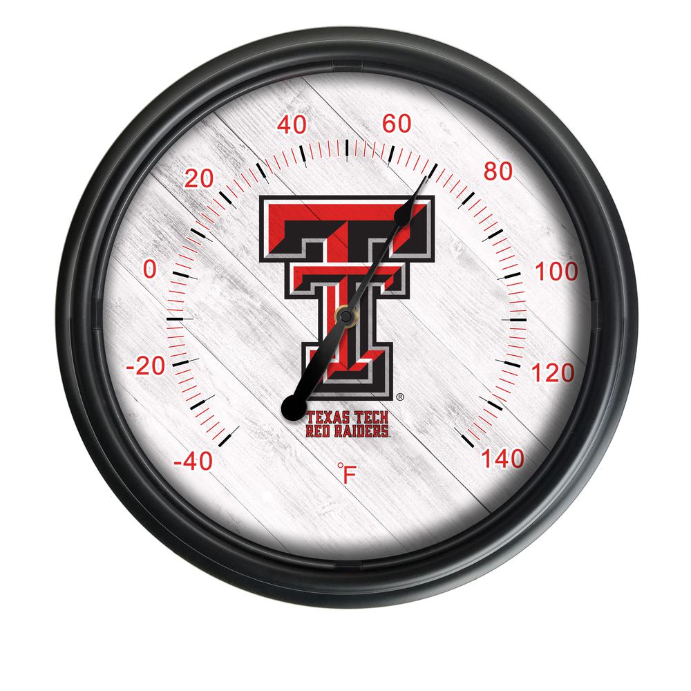 Texas Tech University Indoor/Outdoor LED Thermometer. Picture 1