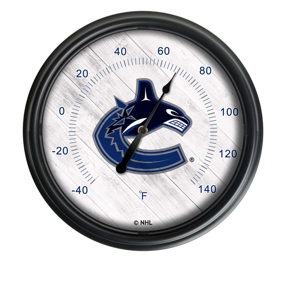 Vancouver Canucks Indoor/Outdoor LED Thermometer. Picture 1