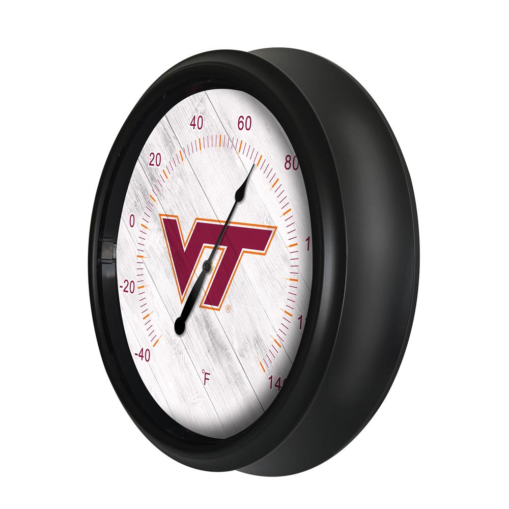 Virginia Tech University Indoor/Outdoor LED Thermometer. Picture 2