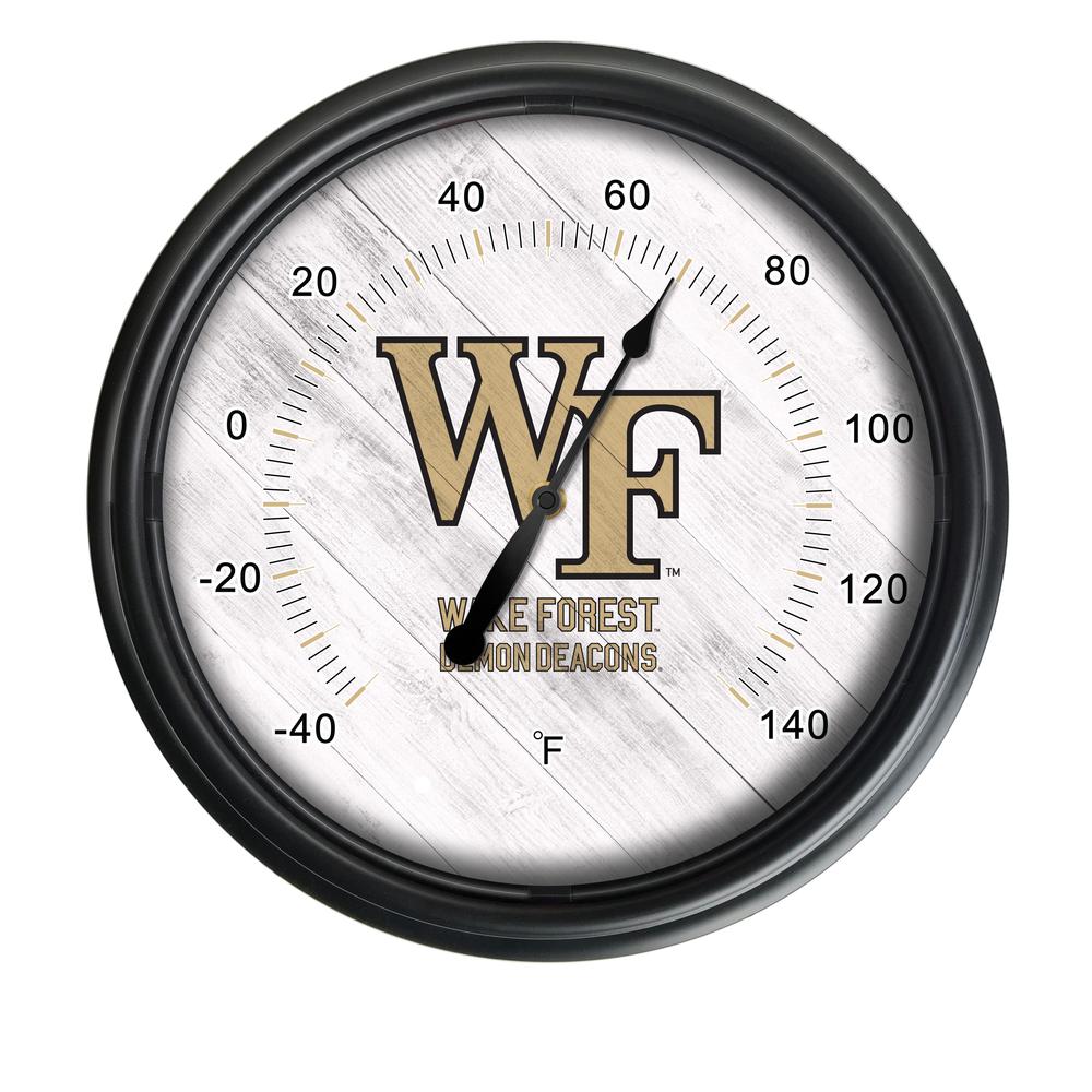 Wake Forest University Indoor/Outdoor LED Thermometer. Picture 1