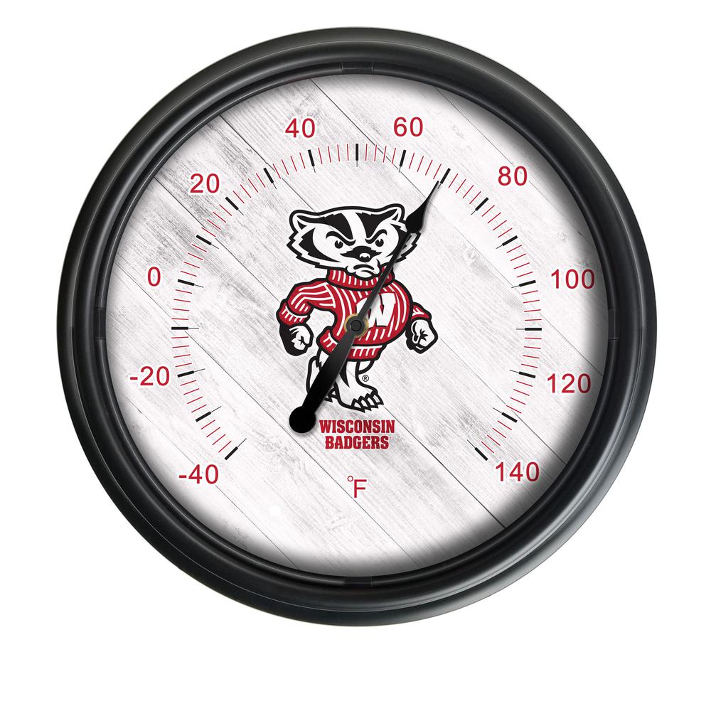 University of Wisconsin (Badger) Indoor/Outdoor LED Thermometer. Picture 1