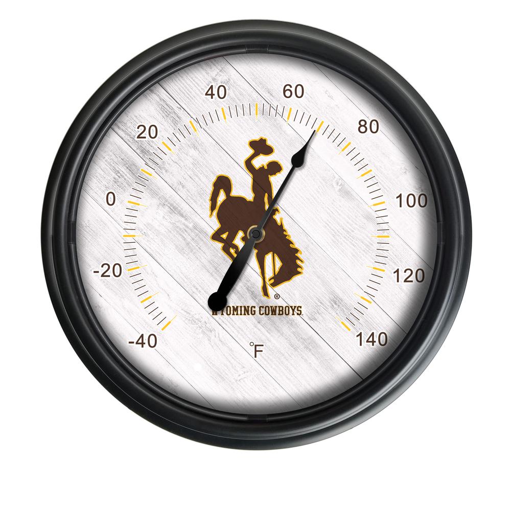 University of Wyoming Indoor/Outdoor LED Thermometer. Picture 1
